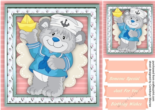 Lovely Bear with His Boat