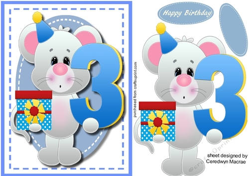 Happy 3rd Birthday Mouse