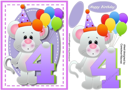 Happy 4th Birthday Mouse