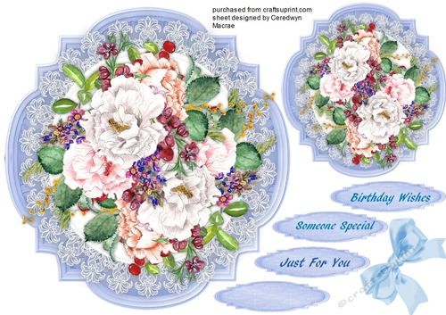 Beautiful Roses on Filagree Lace 1