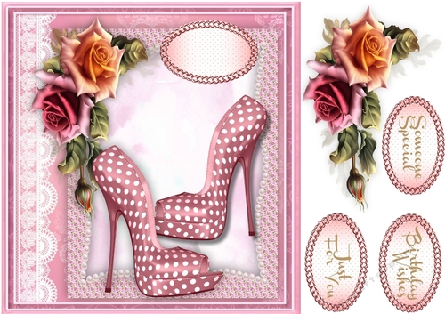 Beautiful Polka Shoes and Roses  1