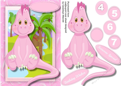 Lovely Pink Dinos Birthday