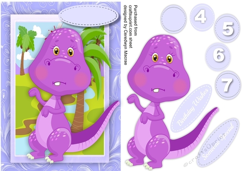 Lovely lilac Dinos Birthday 