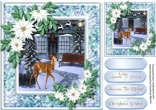Deer in the Christmas Garden 