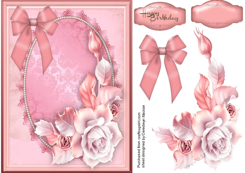 Beautiful Roses and Bow 