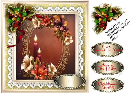 Beautiful Candles and Festive Lillies 