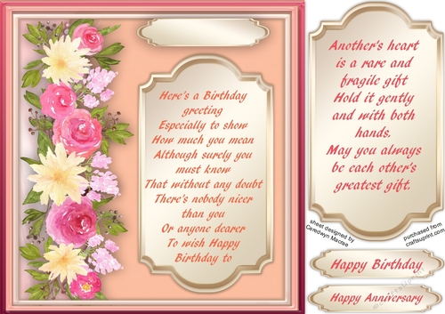 Beautiful Anniversary or Birthday Wishes 