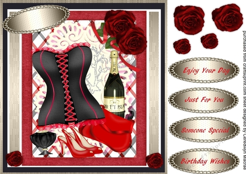 Sexy Bask in Black and Red 