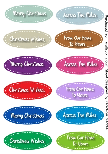 Mixed Christmas Greeting Tags 