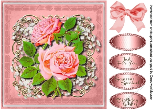 Beautiful Roses and Babys  Breath