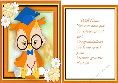 A5 Congratulations You Passed with Verse