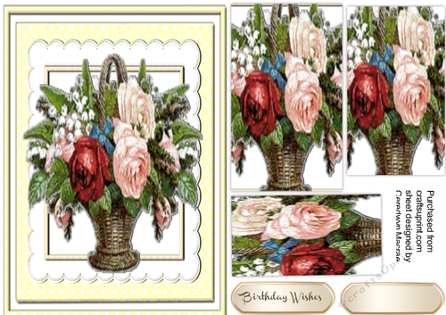 Lovely Basket of Roses , Pyramid 