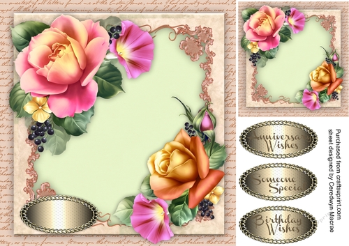 Beautiful Summer Roses and Berrys 