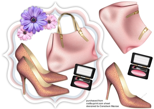 Beautiful Shaped card and Shoes 1, 