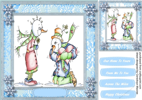 Bum Snowman In Love 