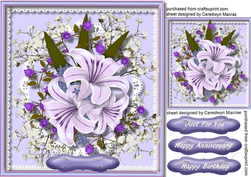 Lilac Lillys and Babys Breath