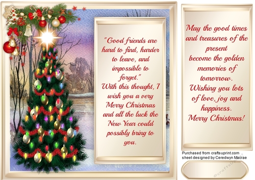 Friends or Family Christmas Greetings 