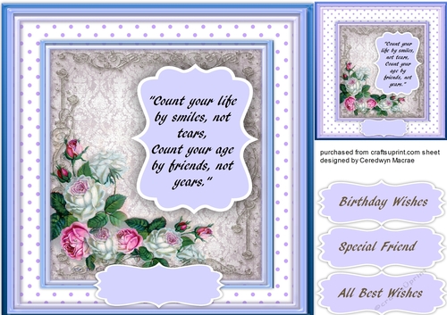 Birthday Greetings With Verse
