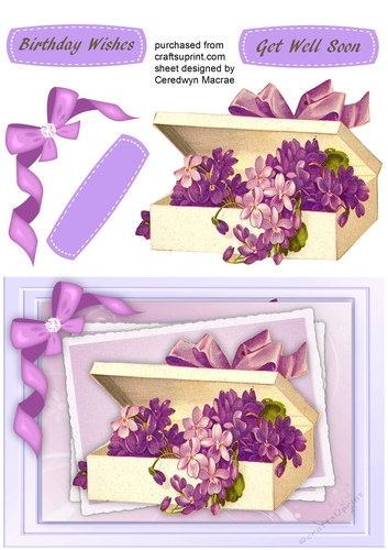 Beautiful Box of Violets 