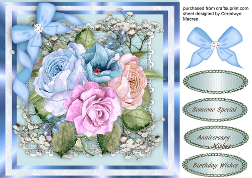 Beautiful Mixed Roses and Bell Flowers