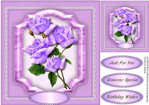 Beautiful Bracket andLilac roses 