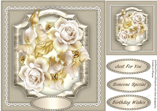 Lovely Sepia Roses in a Bracket Frame 4