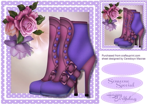 Beautiful Lilac Boots and Roses ,3