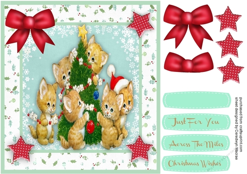 Beautiful Kittys Decorating the Tree