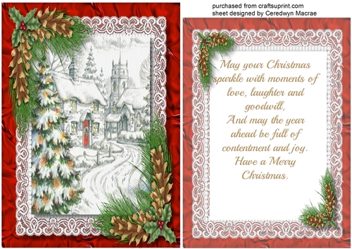 Christmas Wishes with Verse, Red