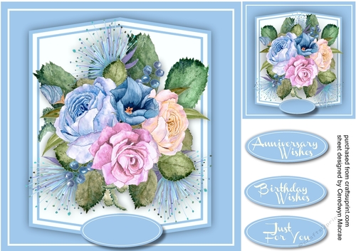 Beautiful Mixed  roses and Blossom 