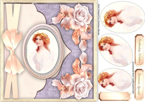 Beautiful Girl in Pink Frame 3
