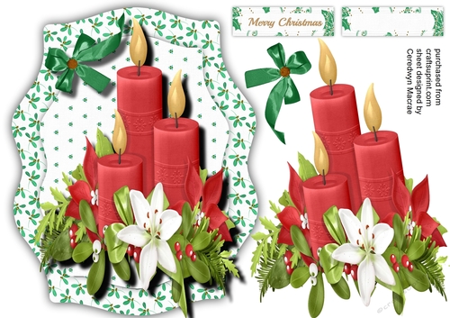 Lovely Bracket with Christmas Candles 