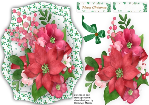 Lovely Bracket with Festive Flowers 