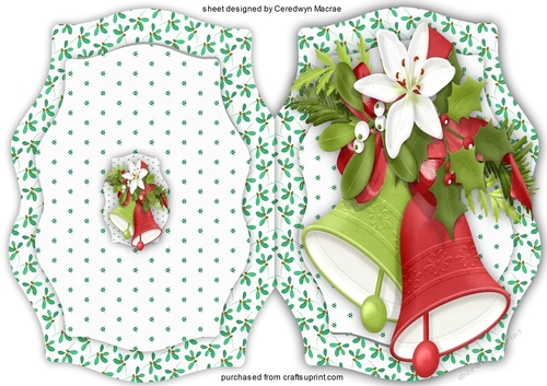 Print, Cut, and Fold , Festive Bells