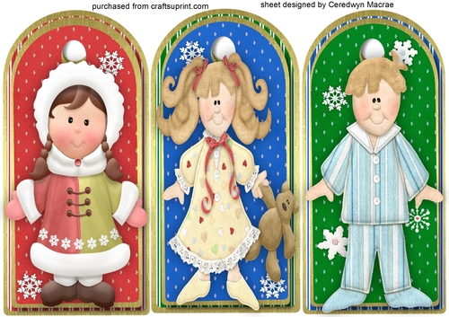 3 Lovely Christmas Tags  , 2