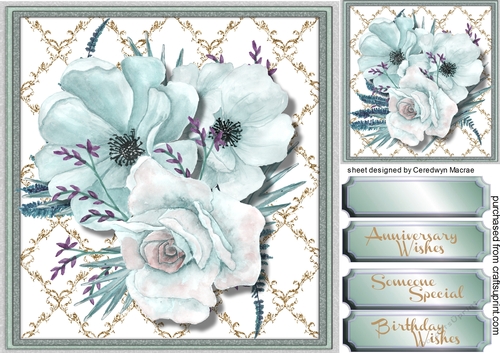 Beautiful Soft Mint  roses  on a lattice frame 3
