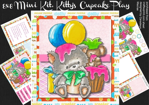 8x8 Kittys Cupcake Play 