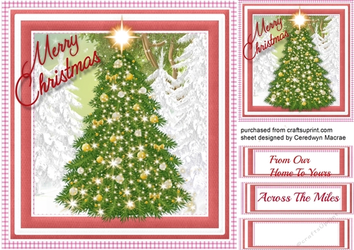 Christmas Tree Twinkling Bright 
