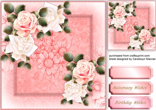Beautiful Pink and White roses 