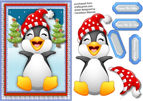 Lovely A5 Happy Penguin 