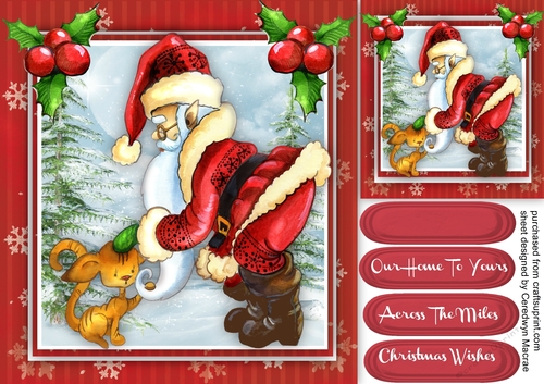 Santa and his Kitty 