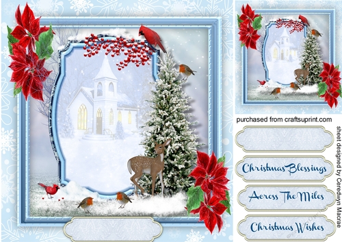 Christmas Church in the Snow
