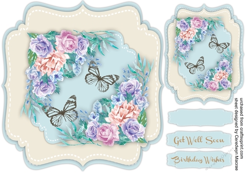 Beautiful Roses and Butterflys 1  