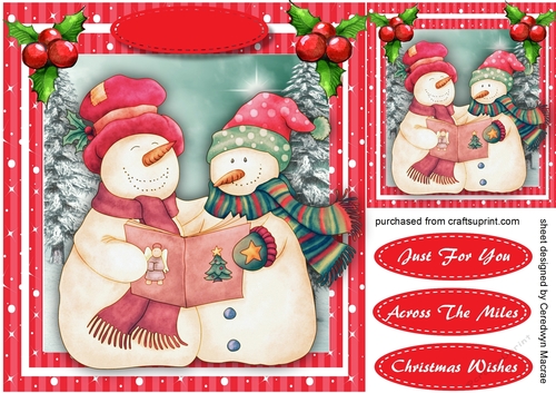 Carol Singing Snowman 