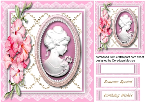 Beautiful Cameo in a Pearl Frame 