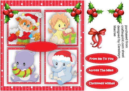Santas Animals 4 in a Box 