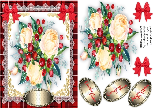 A5 Card Merry and Bright