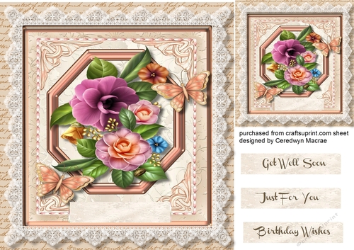 Beautiful Camellias on a Lace Mat
