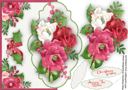 Over the Edge  Festive Christmas Flowers 