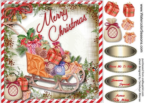 Santas Sleigh and Christmas Presents 